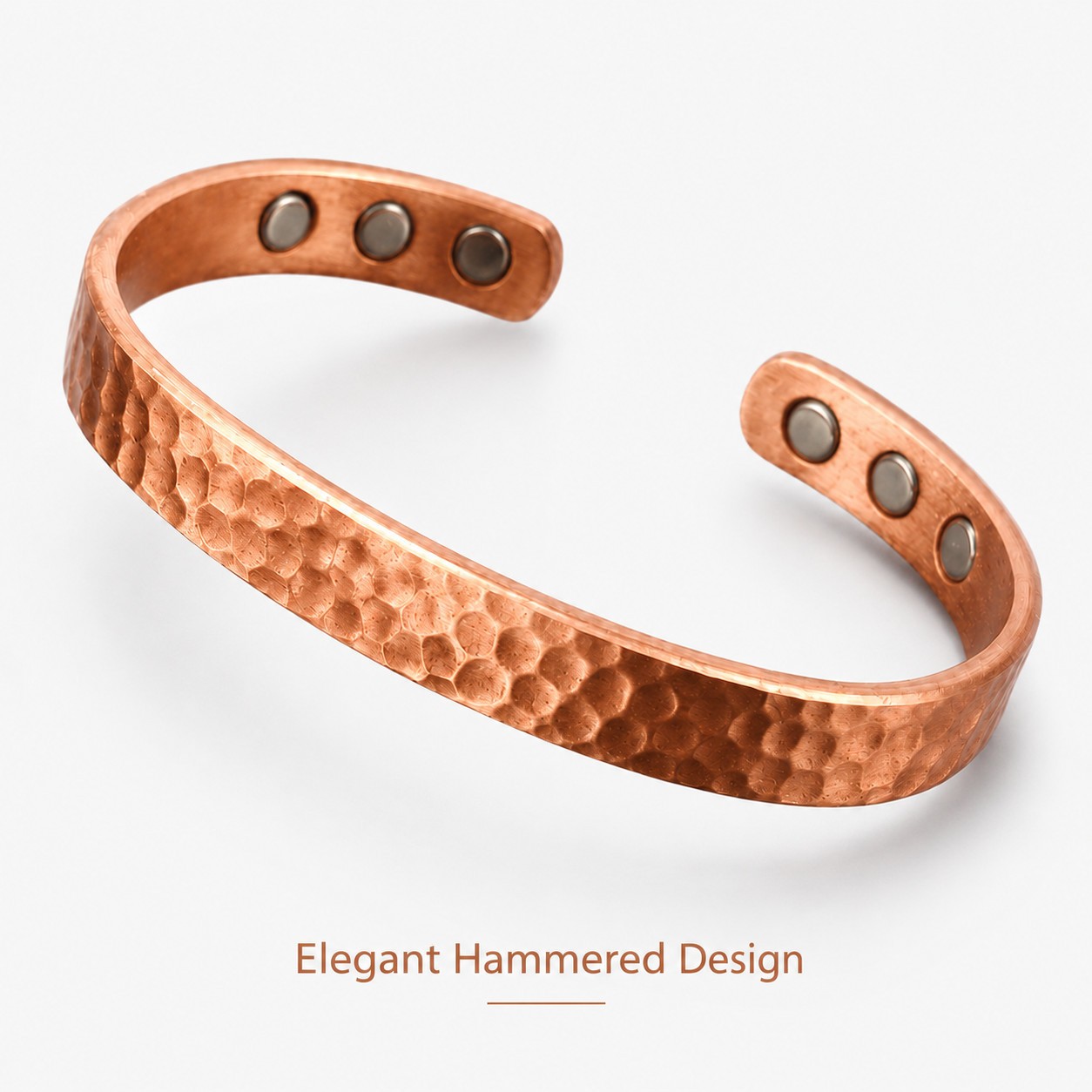 Magnetic Copper Bracelet Pure Solid Copper 6 Magnets Adjustable Cuff Women Men