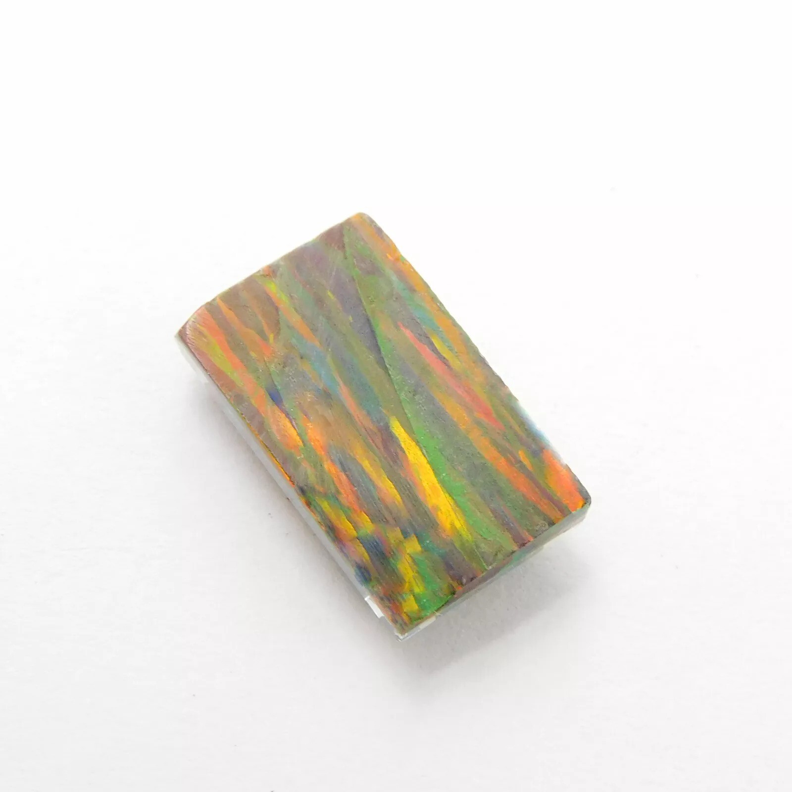 Fire Opal EGL CERTIFIED Rare Ethiopian Emerald Cut 8-9 Ct Natural Loose Gemstone