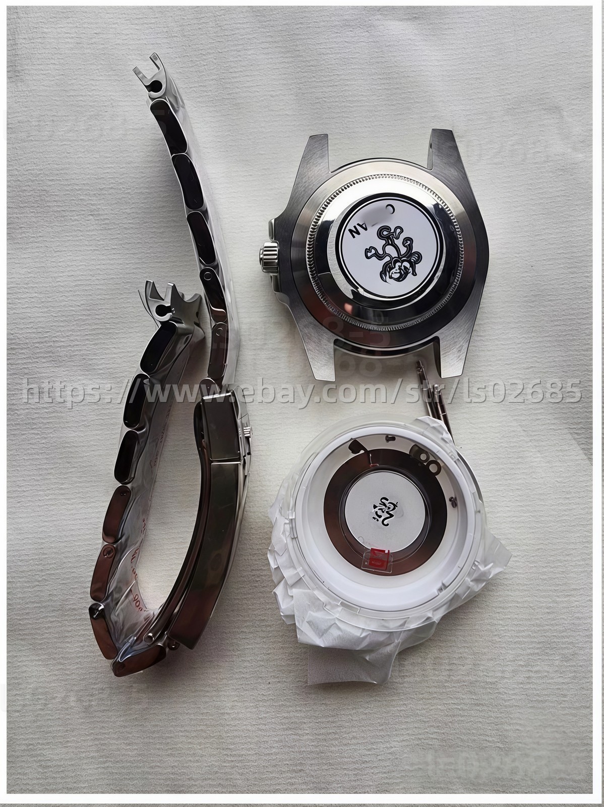 DIY 41MM SET for 3235 watch case + dial + hands + Stainless