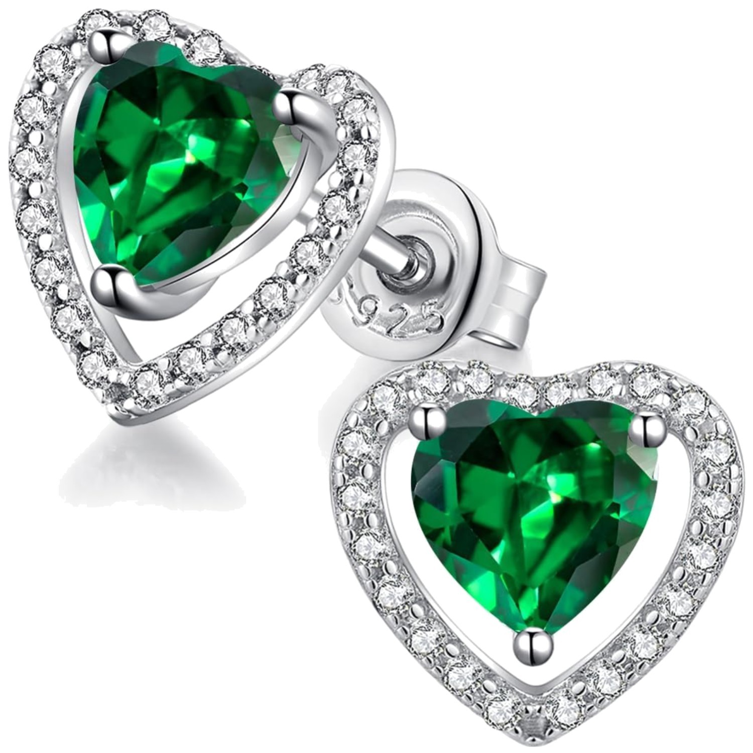 Versatile CZ Studs for All Occasions, White Gold Plated
