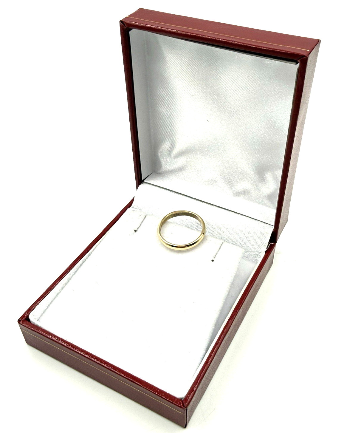 Ladies 14k Yellow Gold Plain Smooth Wedding Band Sz 6 Engagement Ring 2.3g Solid
