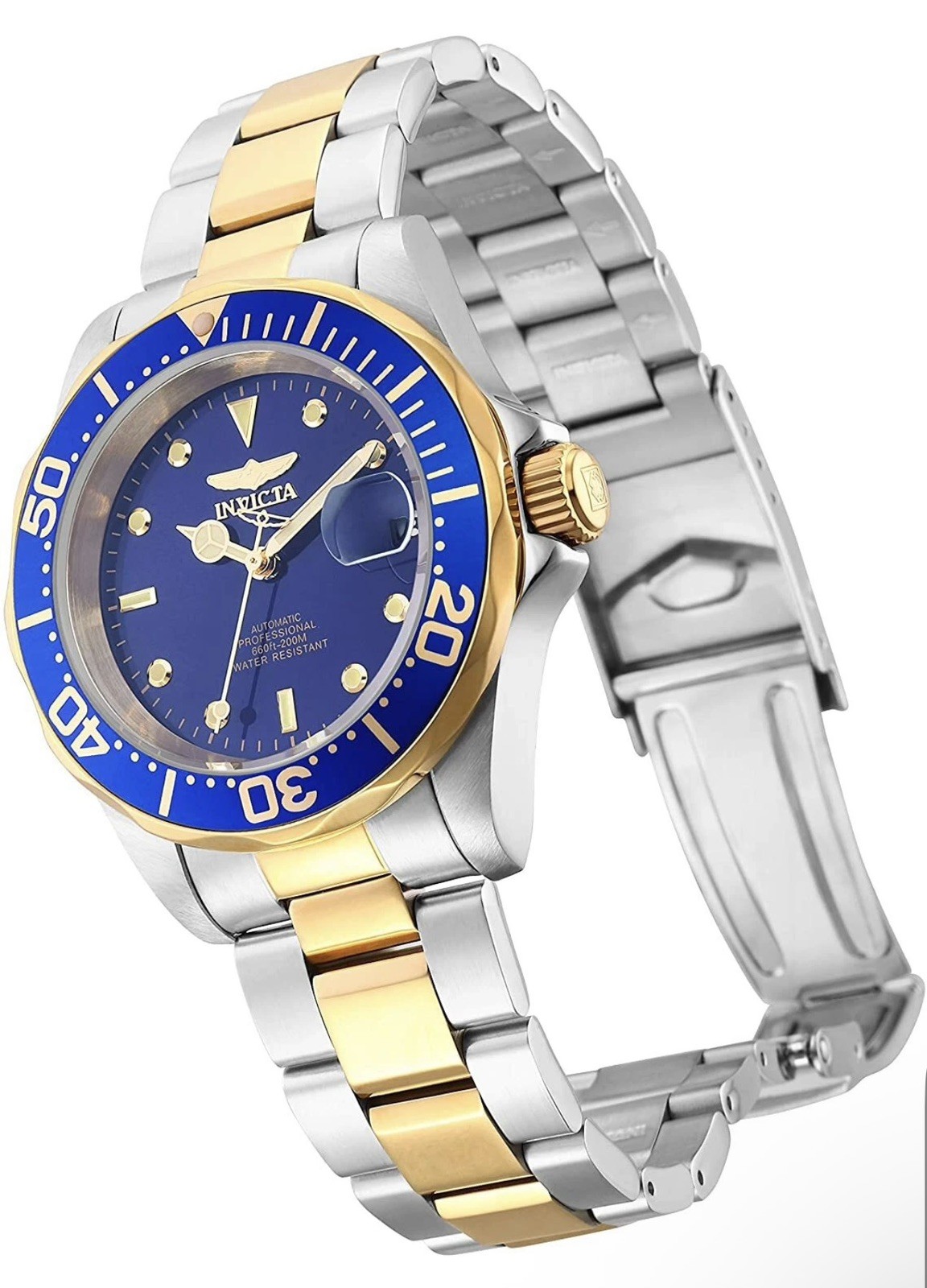 🔥Invicta Pro Diver 40mm AUTOMATIC Blue Dial Two-Tone Bracelet 8928