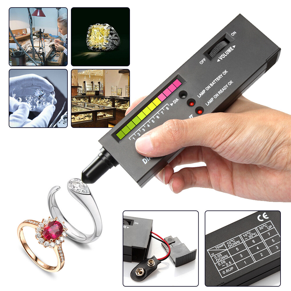 New Diamond Jeweler detector Tool Kit Portable Gemstone Tester Select Gold Pen