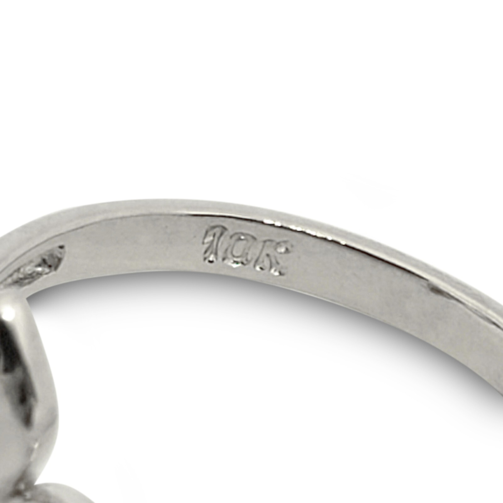 Solid 10K White Gold Fleur de Lis Ring, Sizes 3 – 12, Fleur-de-Lis