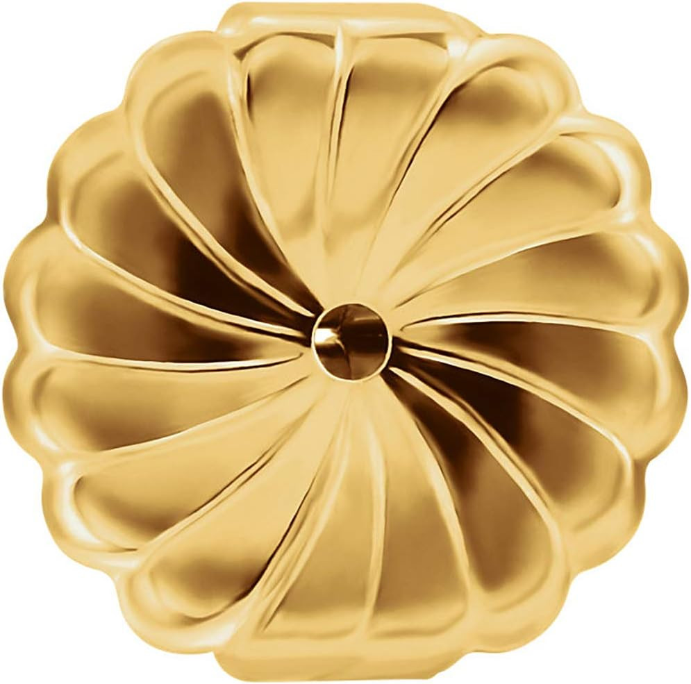 14K Yellow Gold Filled Jumbo Extra Large 9.4Mm Friction Butterfly Push Back For