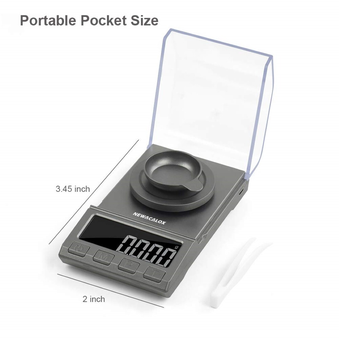 Digital Milligram Scale100g/.0001g Pro Lab Balance Diamond Battery