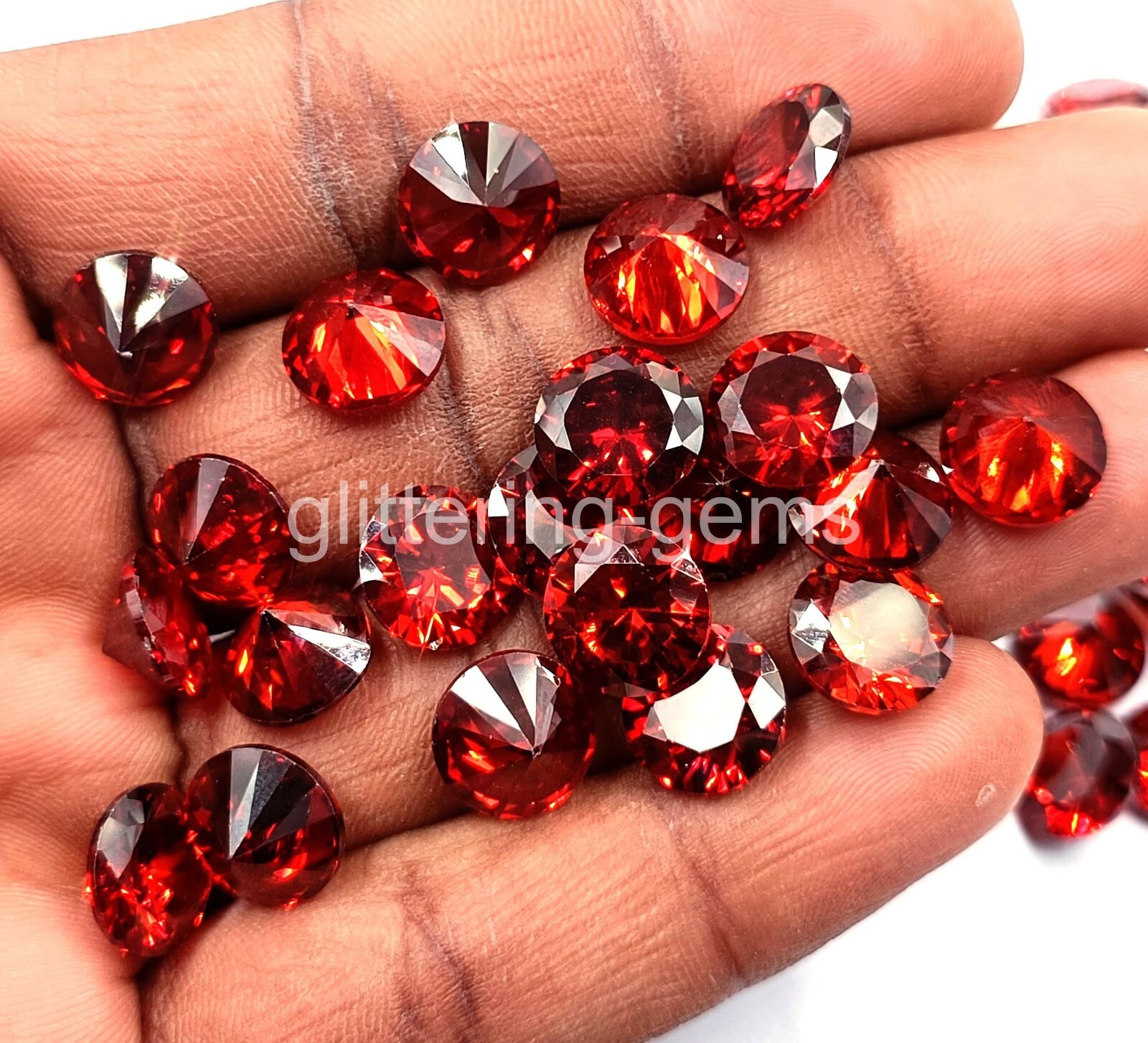 Natural Red Ruby Round Cut 10×10 mm Size Lot IGL Certified Loose Gemstone M25