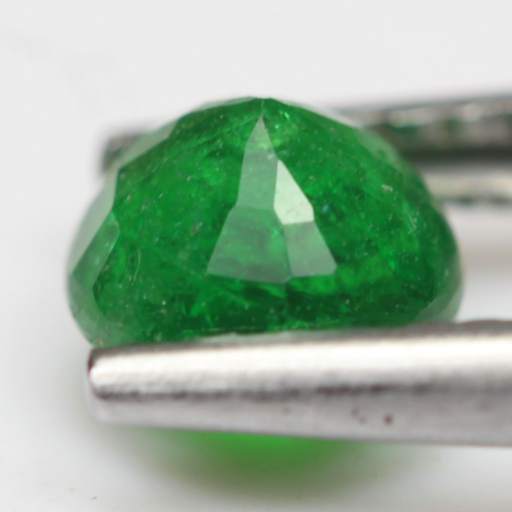 1.35C NATURAL EARTHMINED ROUND SHAPE VIVID GREEN TSAVORITE GARNET LOOSE GEMSTONE