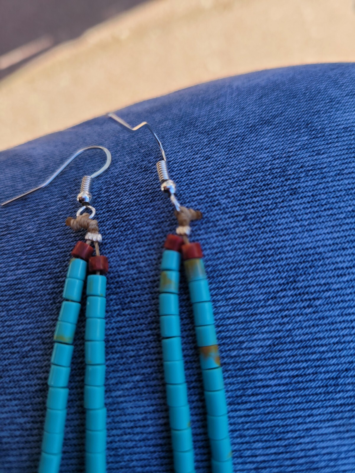 Handcrafted Navajo Jacla Earrings