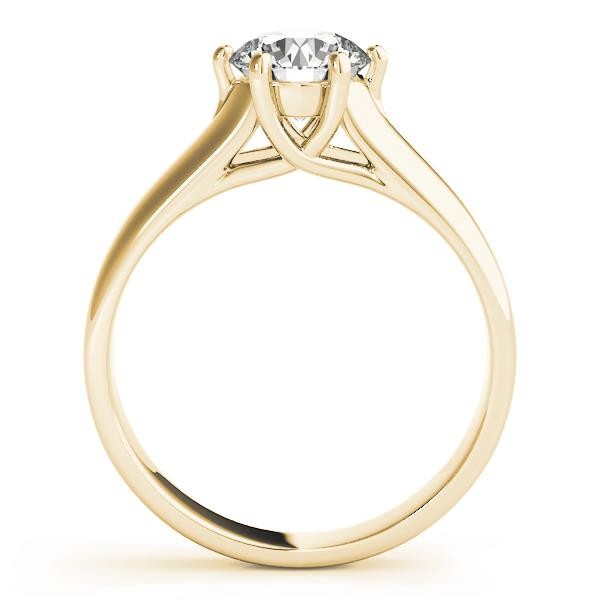 Sterling Silver VS F 1.00-2.50 Ct Lab Grown Diamond Six Prong Set Solitaire Ring