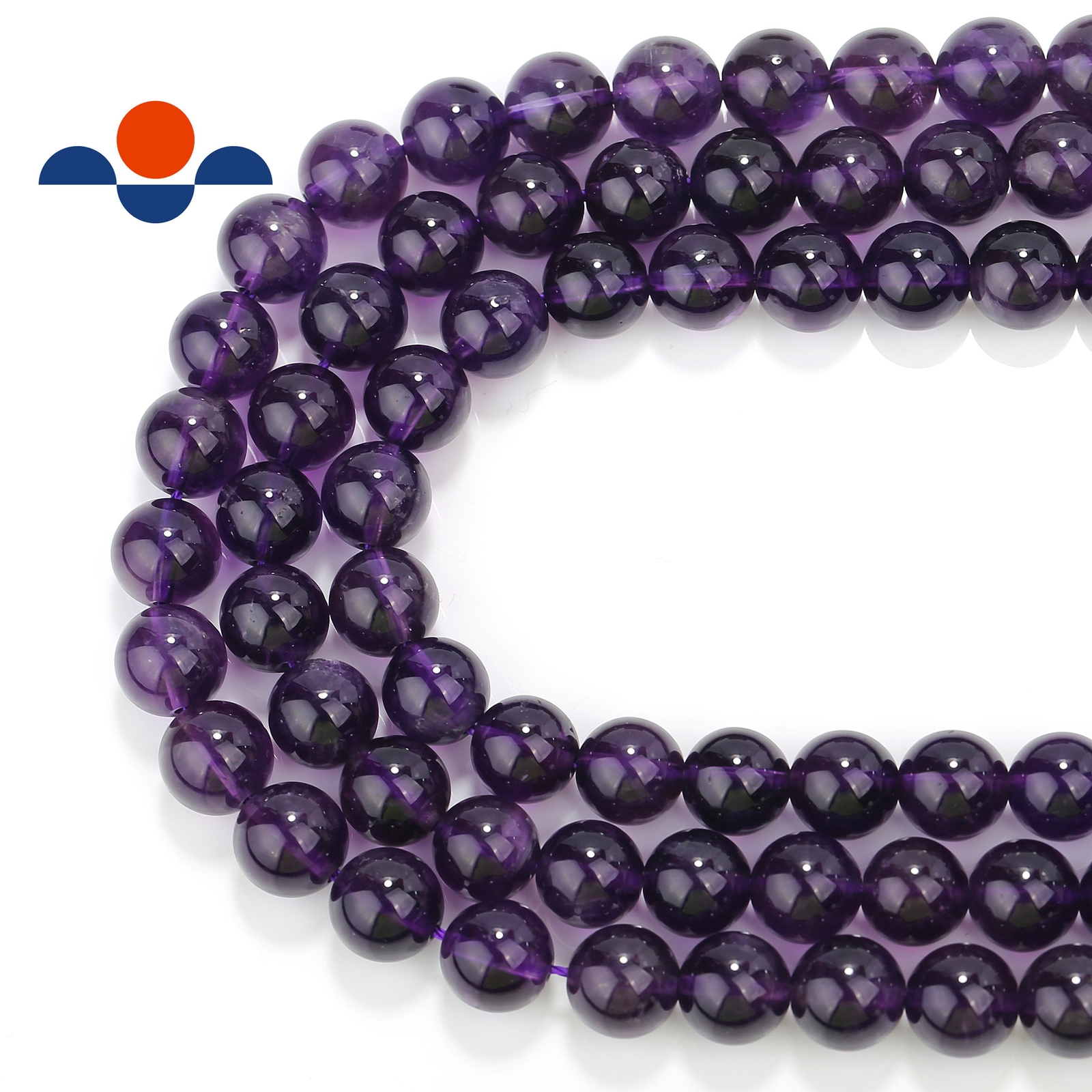 Natural Grade AAA Amethyst Smooth Round Beads 6mm 8mm 10mm 12mm 15.5″ Strand