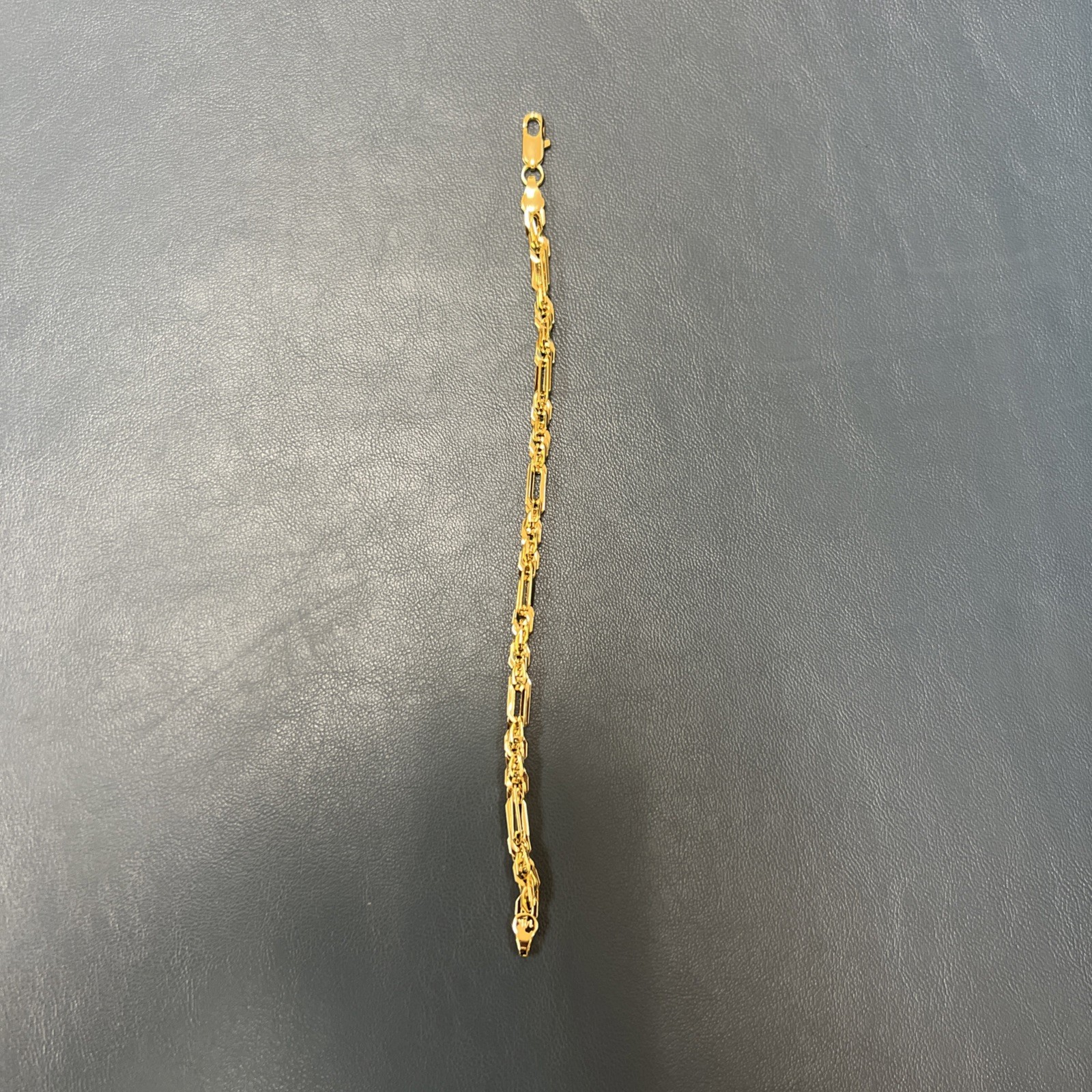 8INCH 14KT GOLD ELECTROPLATED 10X MILANO STYLE ROPE BRACELET DIAMOND CUT