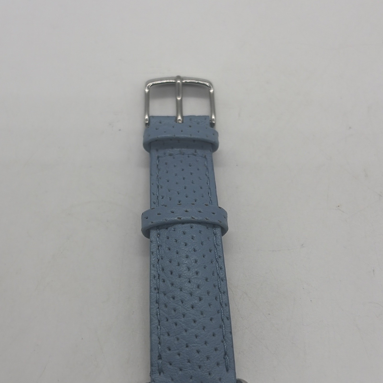 Michele Sport Sail Chronograph 38mm Blue Dial Leather Band Watch MWW01P000005
