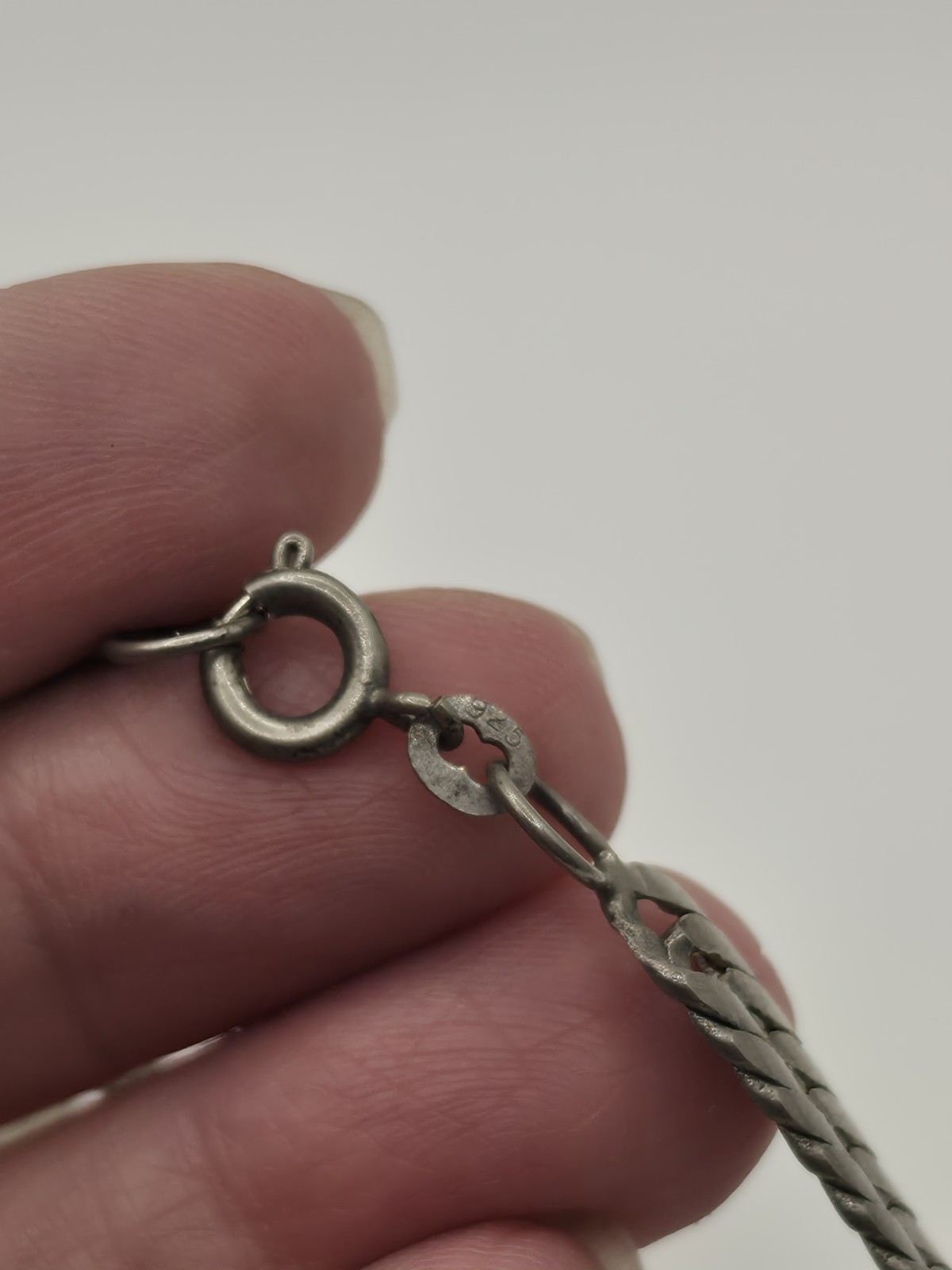 Vintage Sterling Silver 925 Herringbone Chain Necklace – 22″ & 32 Grams Heavy!