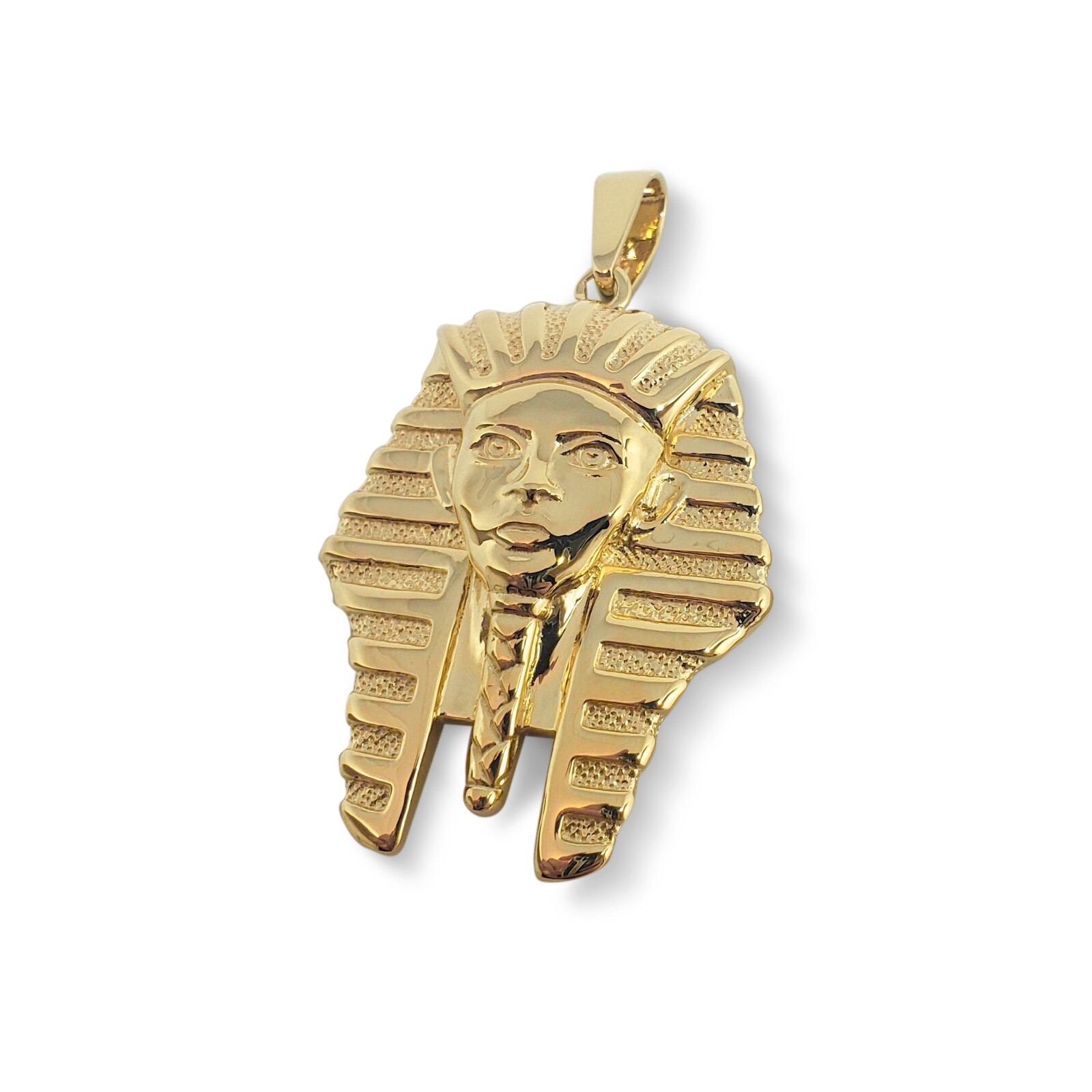 Solid 18K Yellow Gold King Tut Pendant Gold Pharaoh Pendant, 8.8 grams