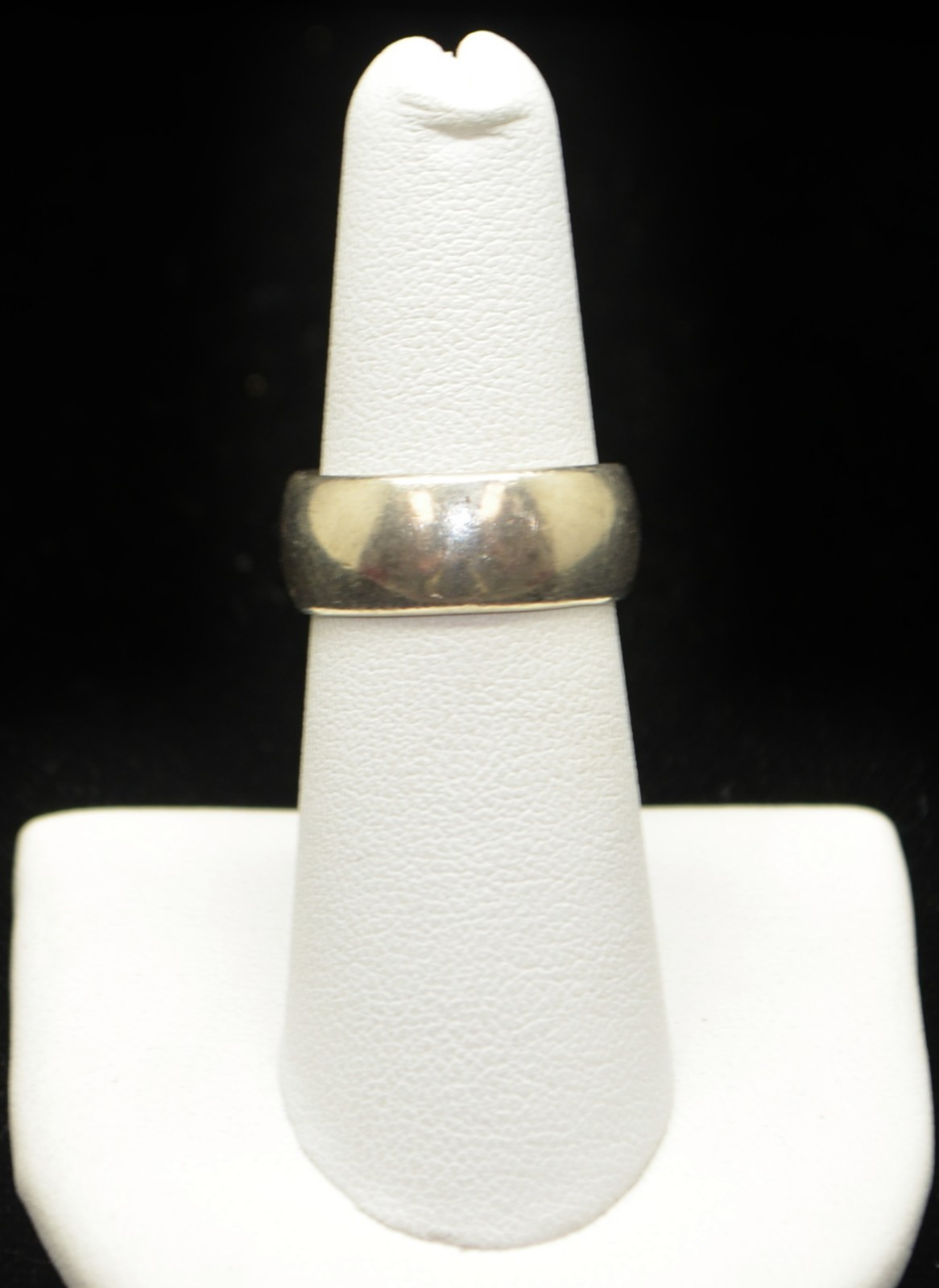 Sterling Silver Simple Smooth Band Ring SZ 6.5 #FMF083