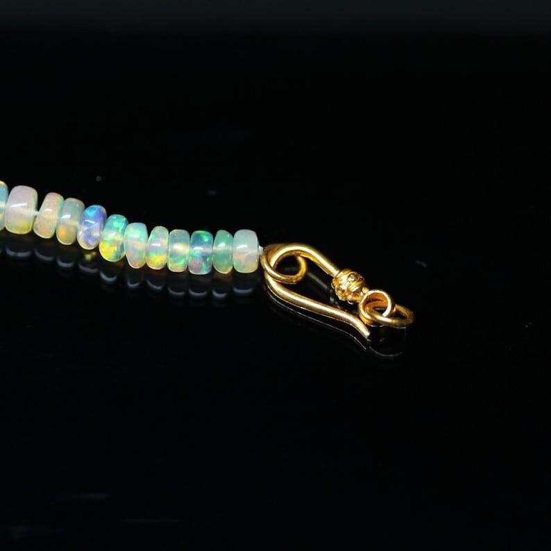 Tribal Hook 18k Solid Gold Clasp Handmade Old Fashioned 11mm x 5mm
