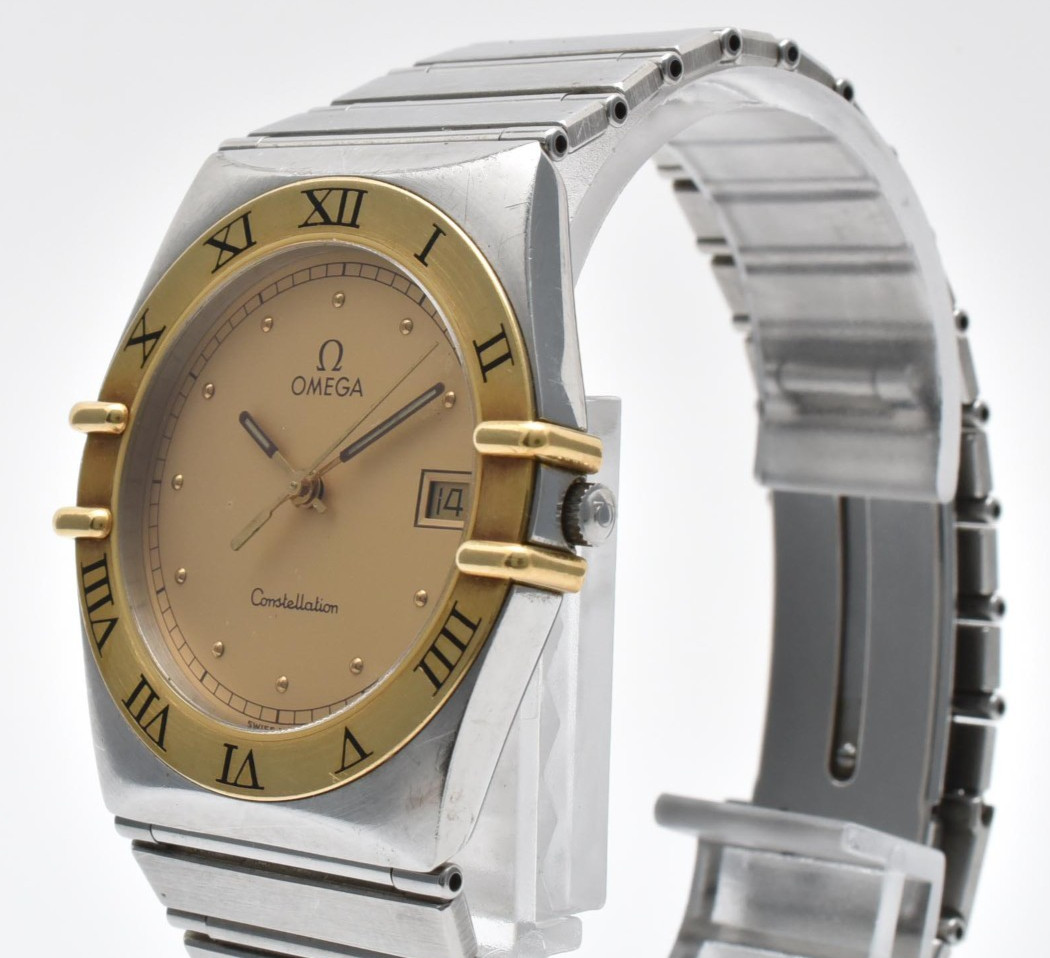 【Box】Omega Constellation 396.1080 Rare Cal.1441 Gold Steel Quartz Mens Works #87