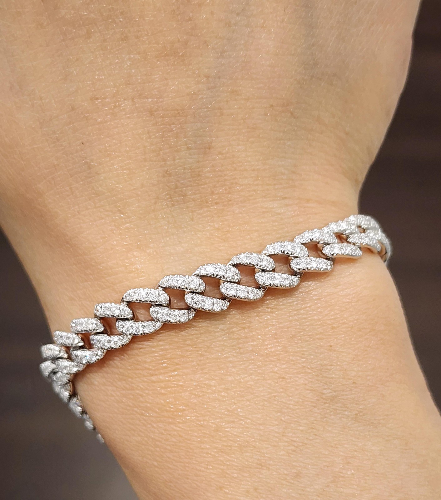 2.57 ct Cuban Link Diamond Bracelet