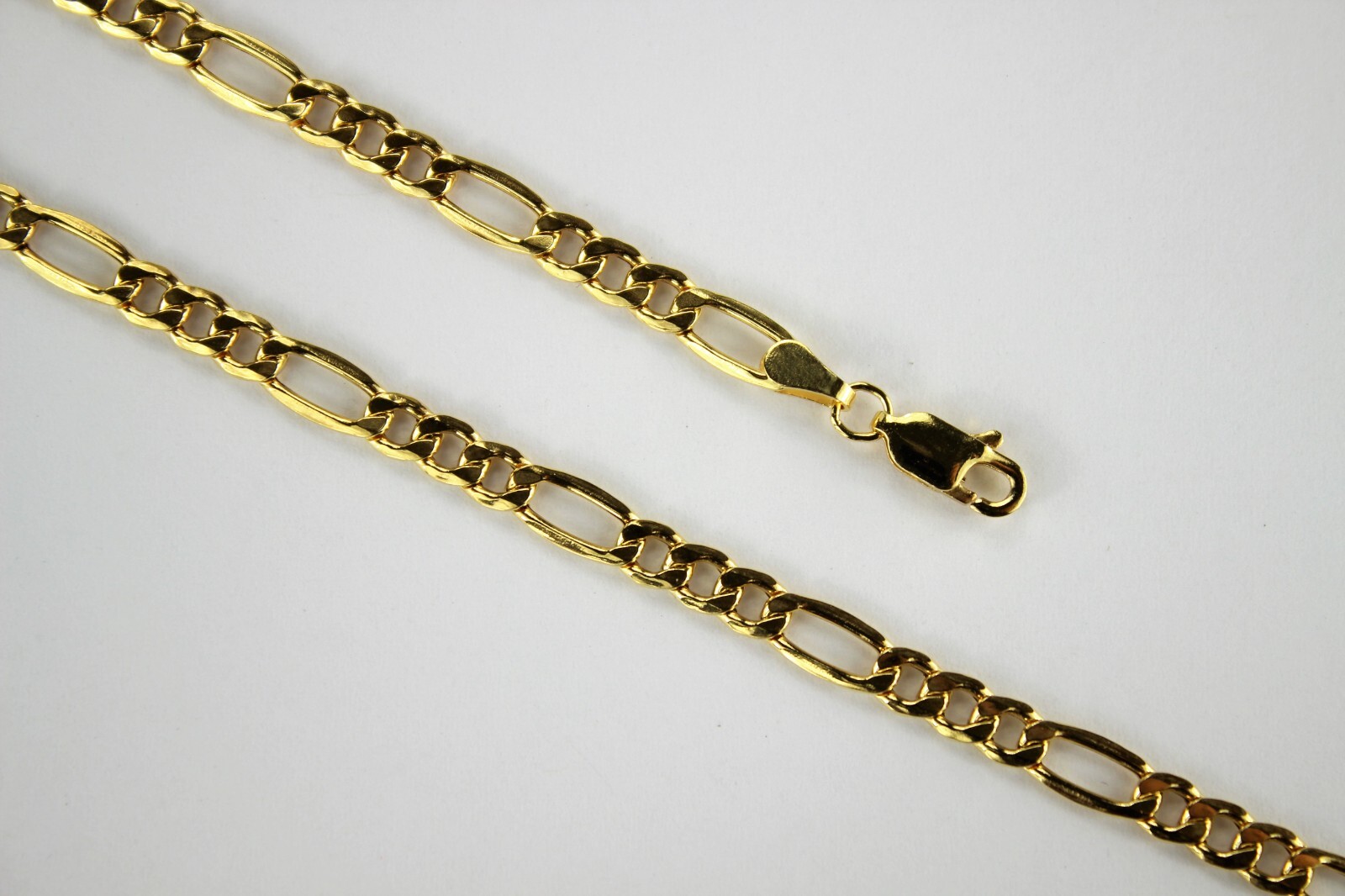 10k Yellow Gold 2mm-5.5mm Figaro Link Chain Necklace 16″ – 30″ Hollow