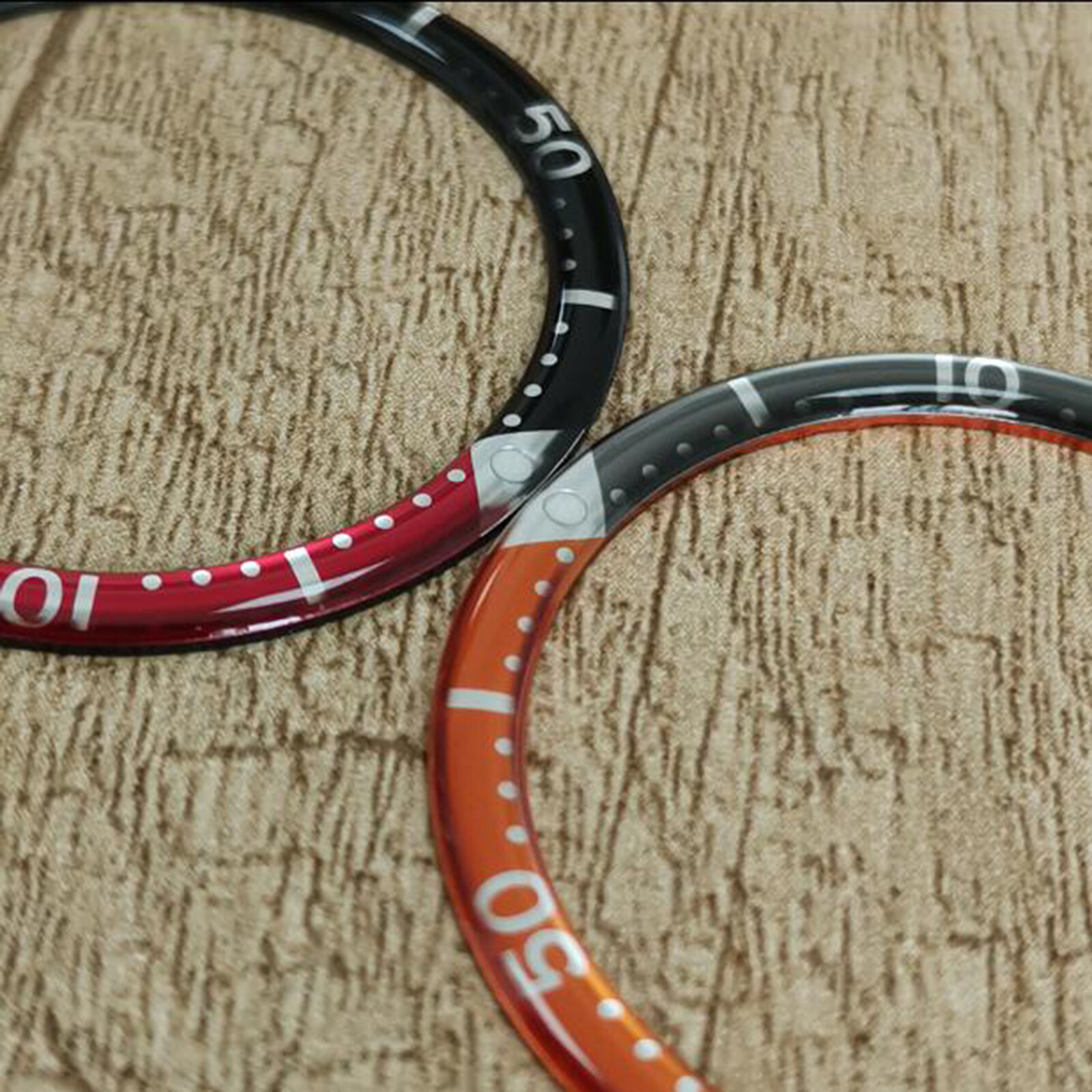 Aluminum Alloy Outer Diameter 39MM Inner Diameter 32.2M Round Edge Watch Bezel