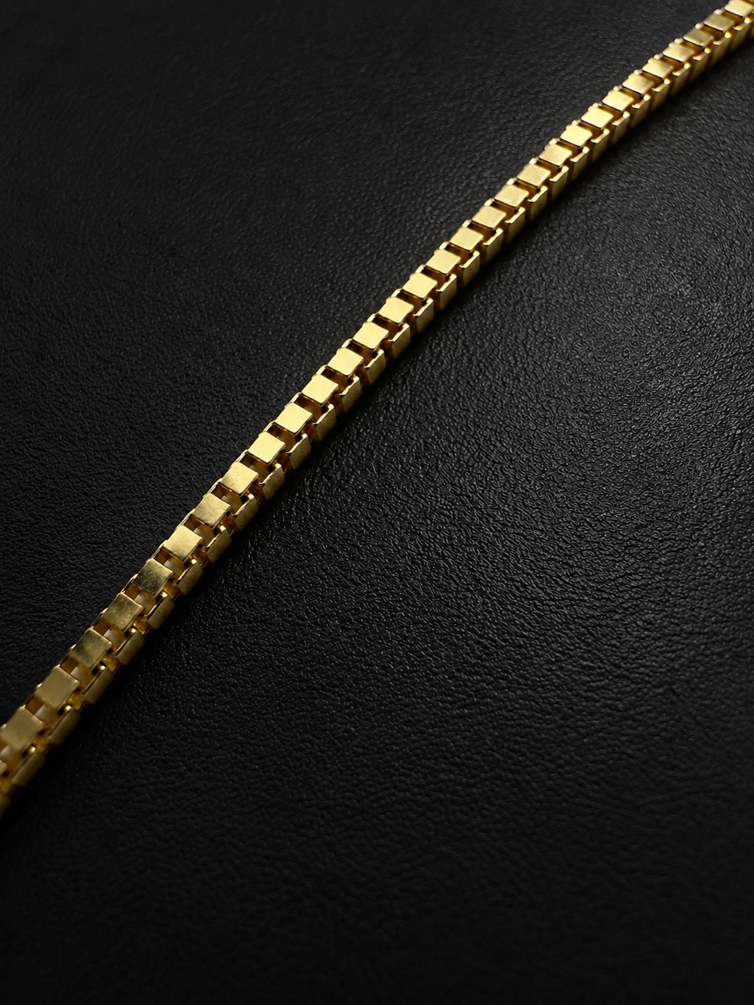 14K Solid Gold Diamond Cut Box Chain 0.7mm 0.8mm Necklace 16″ 18″ 20″