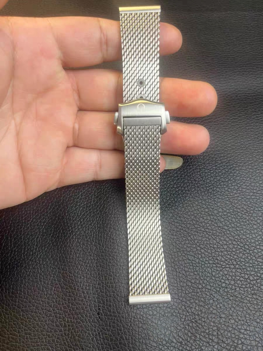 Short Length !!! 20mm Braided Stainless Mesh Band For Omega Seamaster 300M