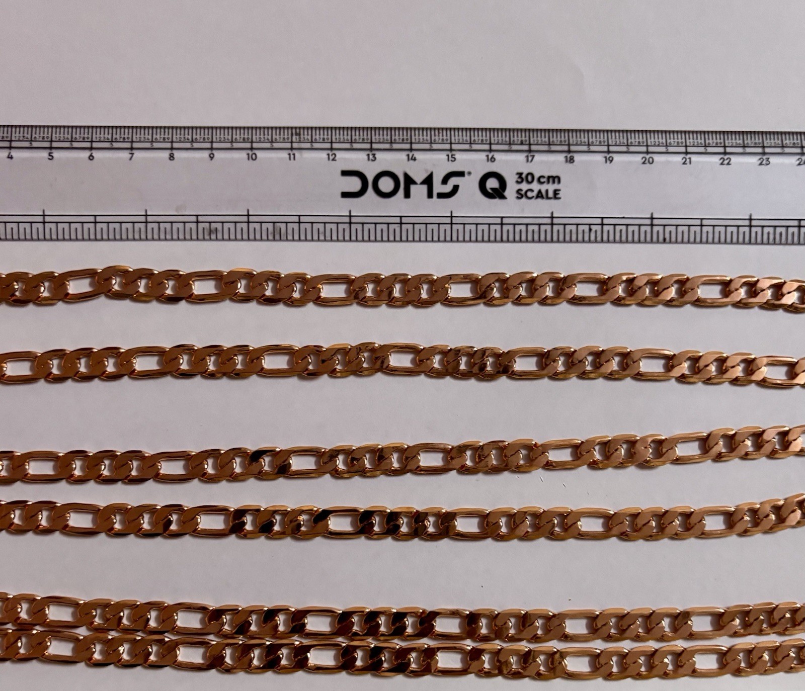 20 inch Pure Copper Flat FIGARO Chain Necklace, Healing Copper Jewelry Spiritual
