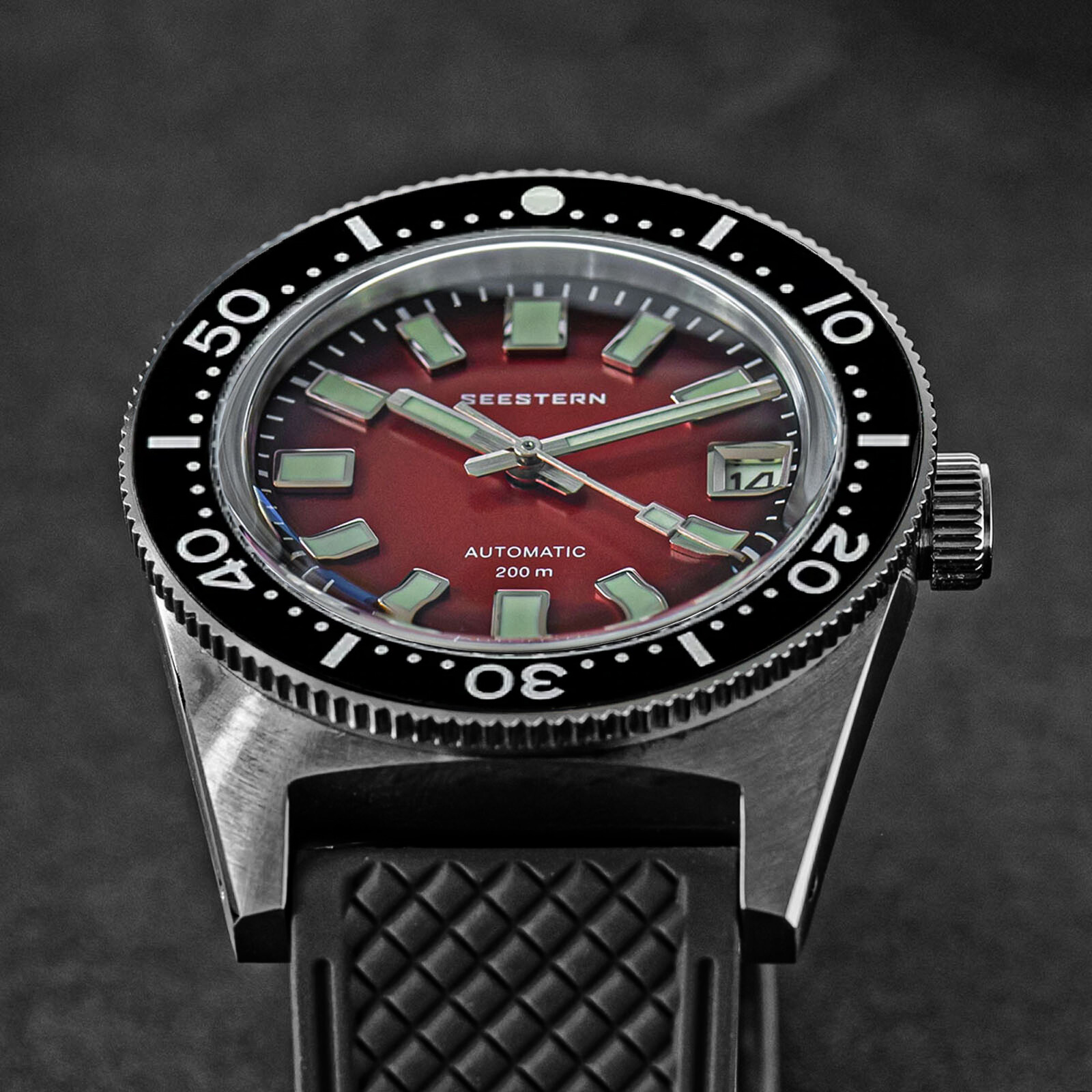 Seestern V3 62MAS 20ATM Genuine Ceramic Bezel 200m DIVER’S Watch SE2021-D62S-RK