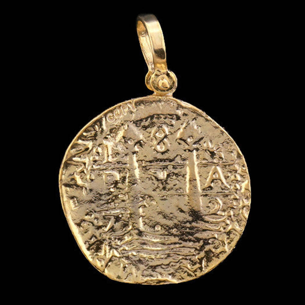 Atocha Sunken Treasure Jewelry – Lima 8 Escudo Gold Coin Pendant