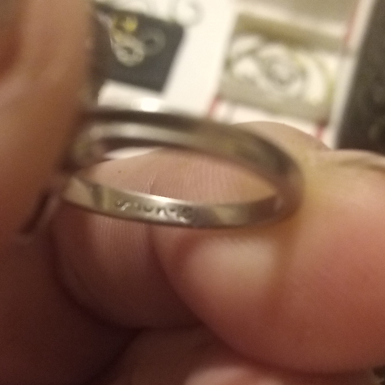 Silver Tone Bypass Cocktail Ring 2 Oval Red Stones Prong Set Size 3