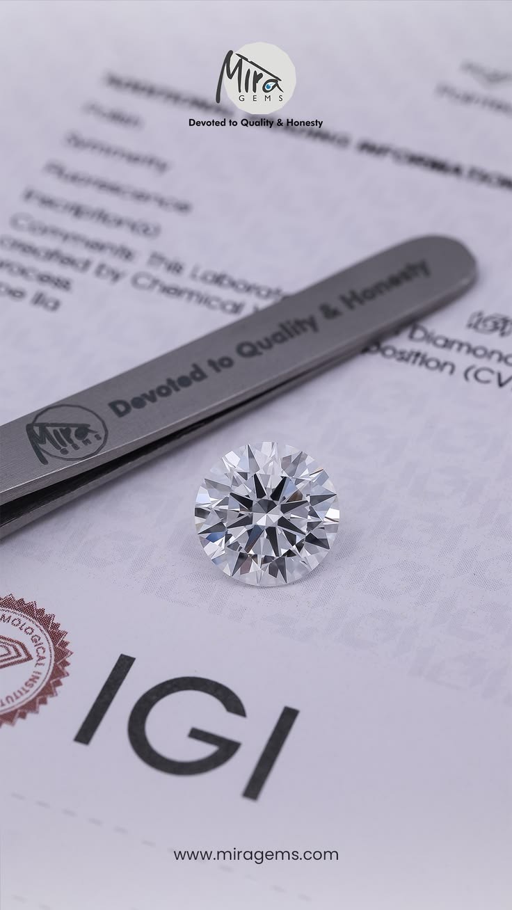 5.00 CT Round Lab Grown Diamond – VVS1 Clarity, D Color, IGI Certified