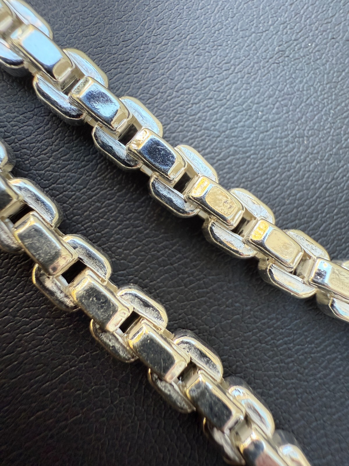Real 925 Sterling Silver 5mm Men’s Puff Box Rolo Hermes Link Chain Necklace