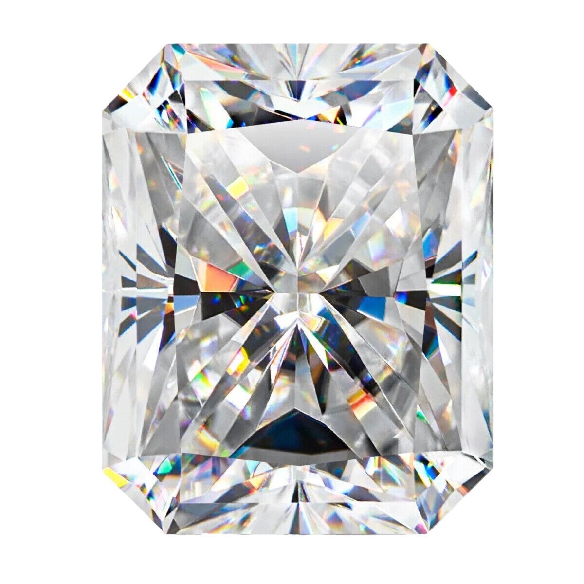 GRA Certified Loose Moissanite Radiant Cut Stones D VVS1 All Sizes
