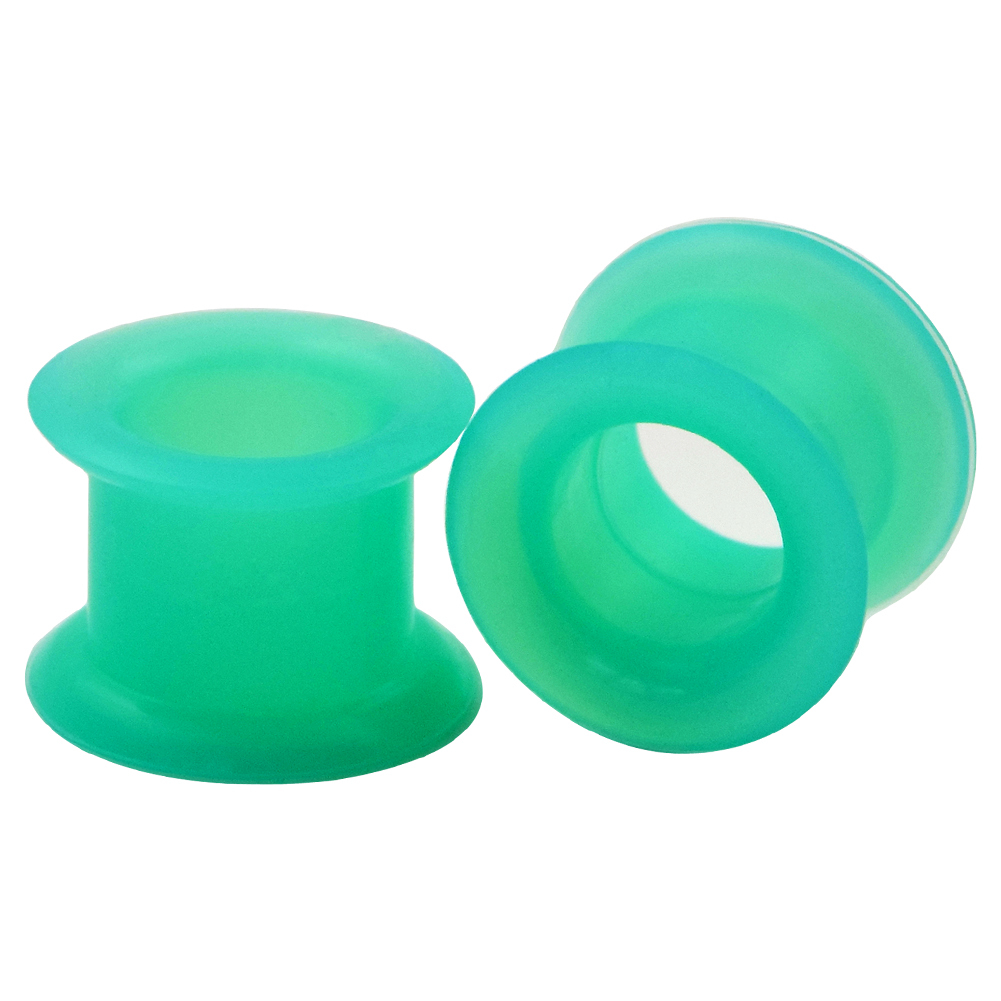 Silicone Tunnels Ear Gauges 2G-1″ Double Flared Expander Body Piercing Jewelry