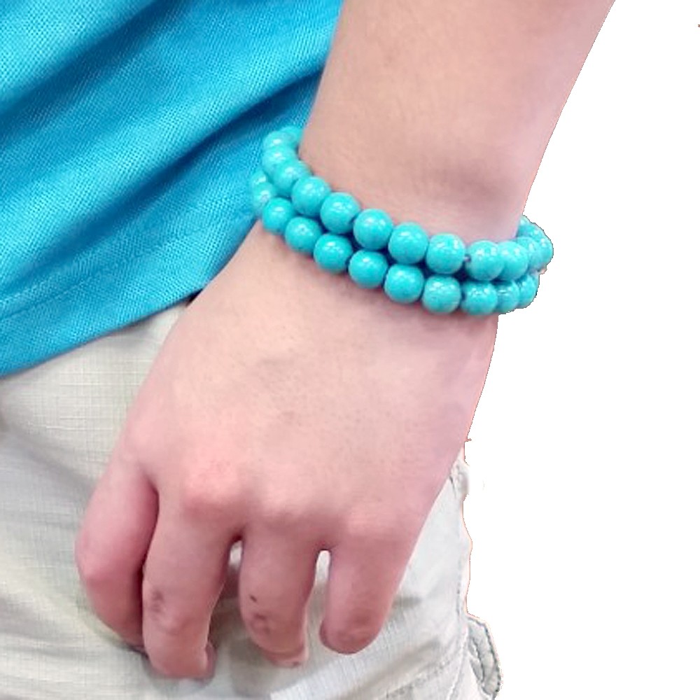 12mm Handmade Round Beaded Stretch Balance Bracelet 6.5-9″ Healing Gemstone Gift