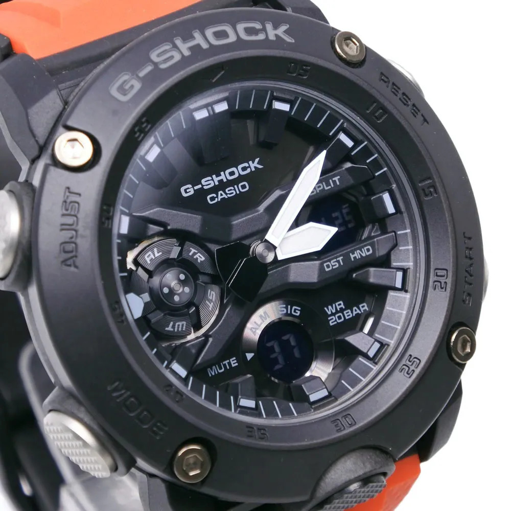 【CASIO】Casio G-SHOCK Carbon Core Guard GA-2000-4JR Carbon x Resin Black x Or