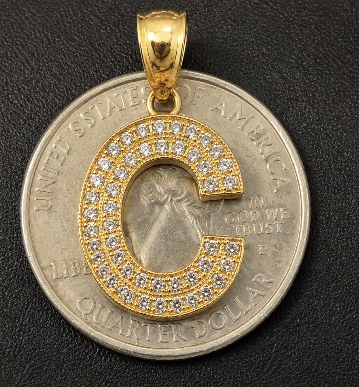 10kt Gold Letter C 1.2gm