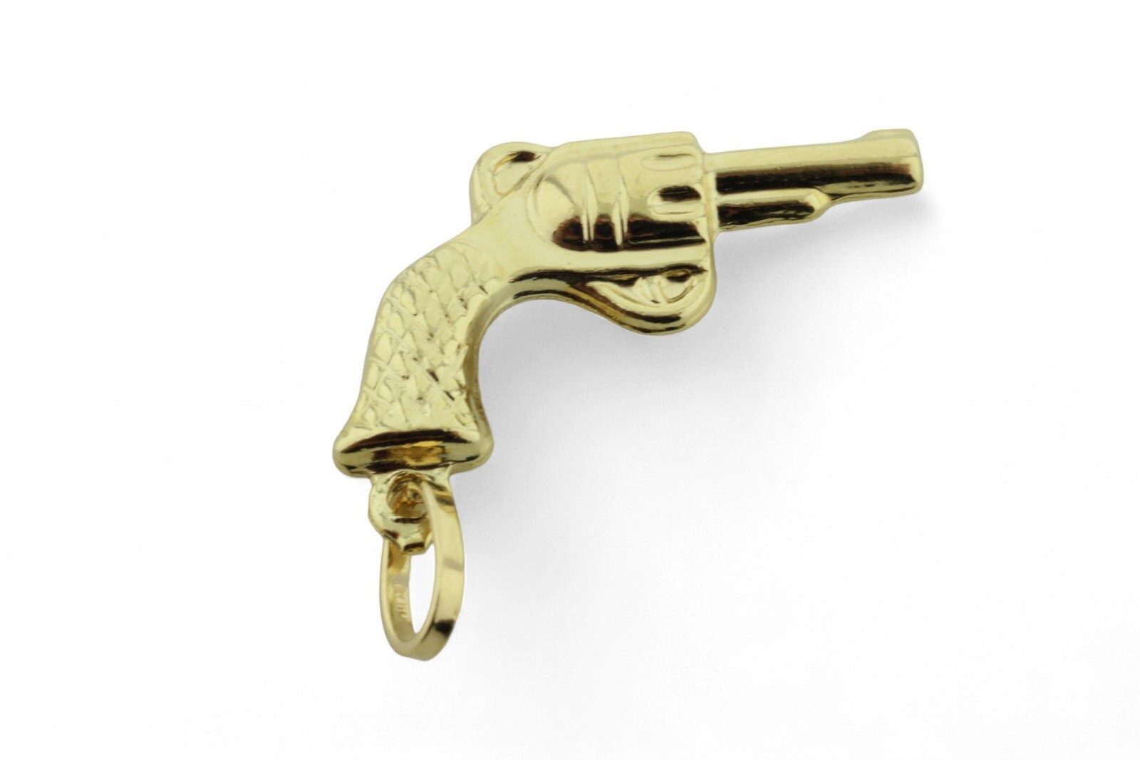 PISTOL SHAPED GIFT PENDANT ALL 18KT GOLD. 750/1000 GOLD 18kt.