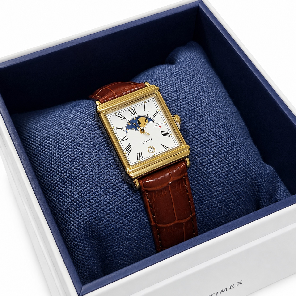 Timex x Noah Moon Phase Watch Brown Gold Limited Edition New in Box