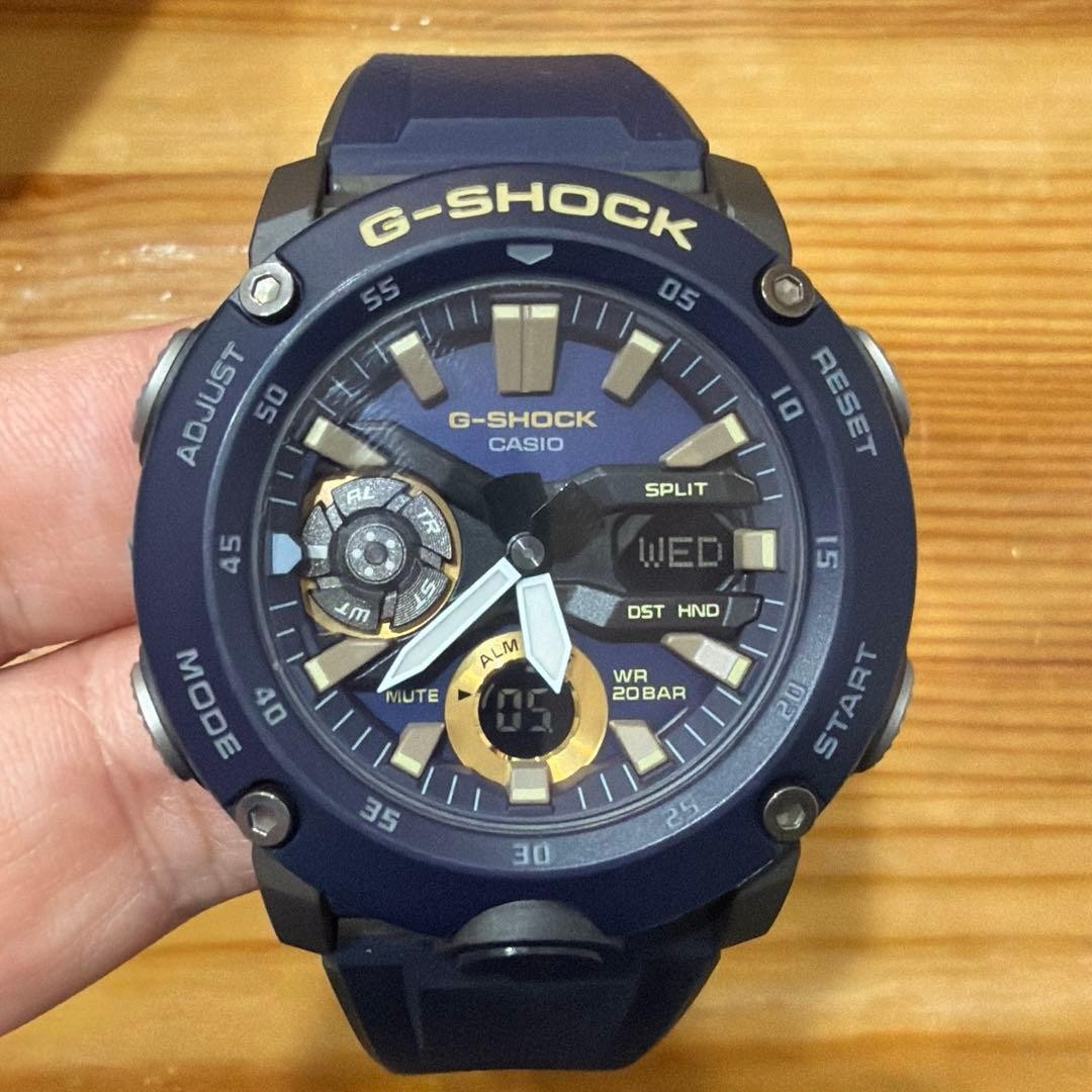 CASIO G-SHOCK GA-2000 Navy Blue Carbon Core Guard