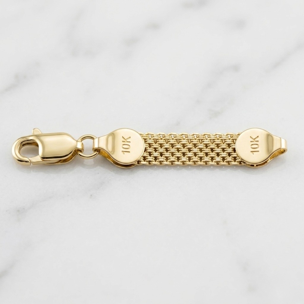 1.75″ Bismark Extender Bracelet Necklace Chain Extension Real 10K Yellow Gold
