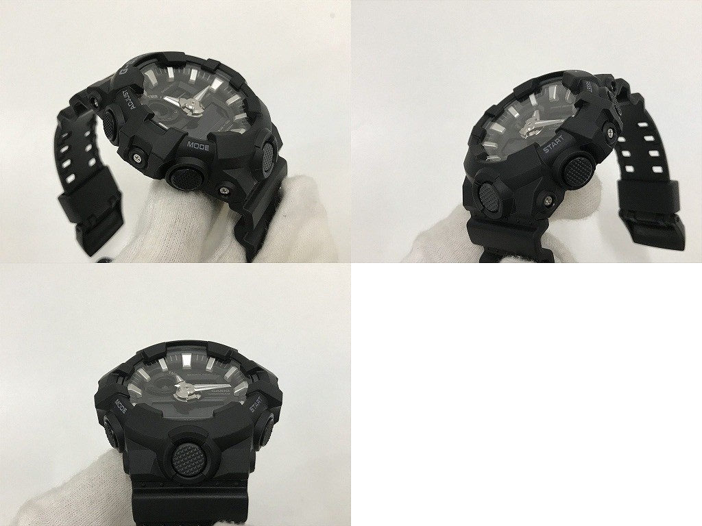 Excellent Condition Working with Box Casio G Shock GA 700 QZ Black Digital Analo