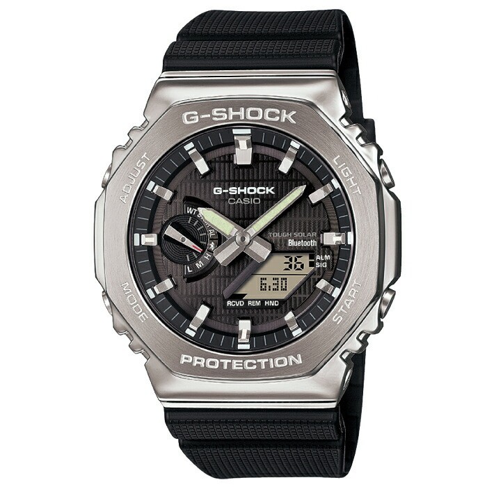 G SHOCK GBM 2100 1AJF Bluetooth Equipped Tough Solar With Tag Low Metal Covered