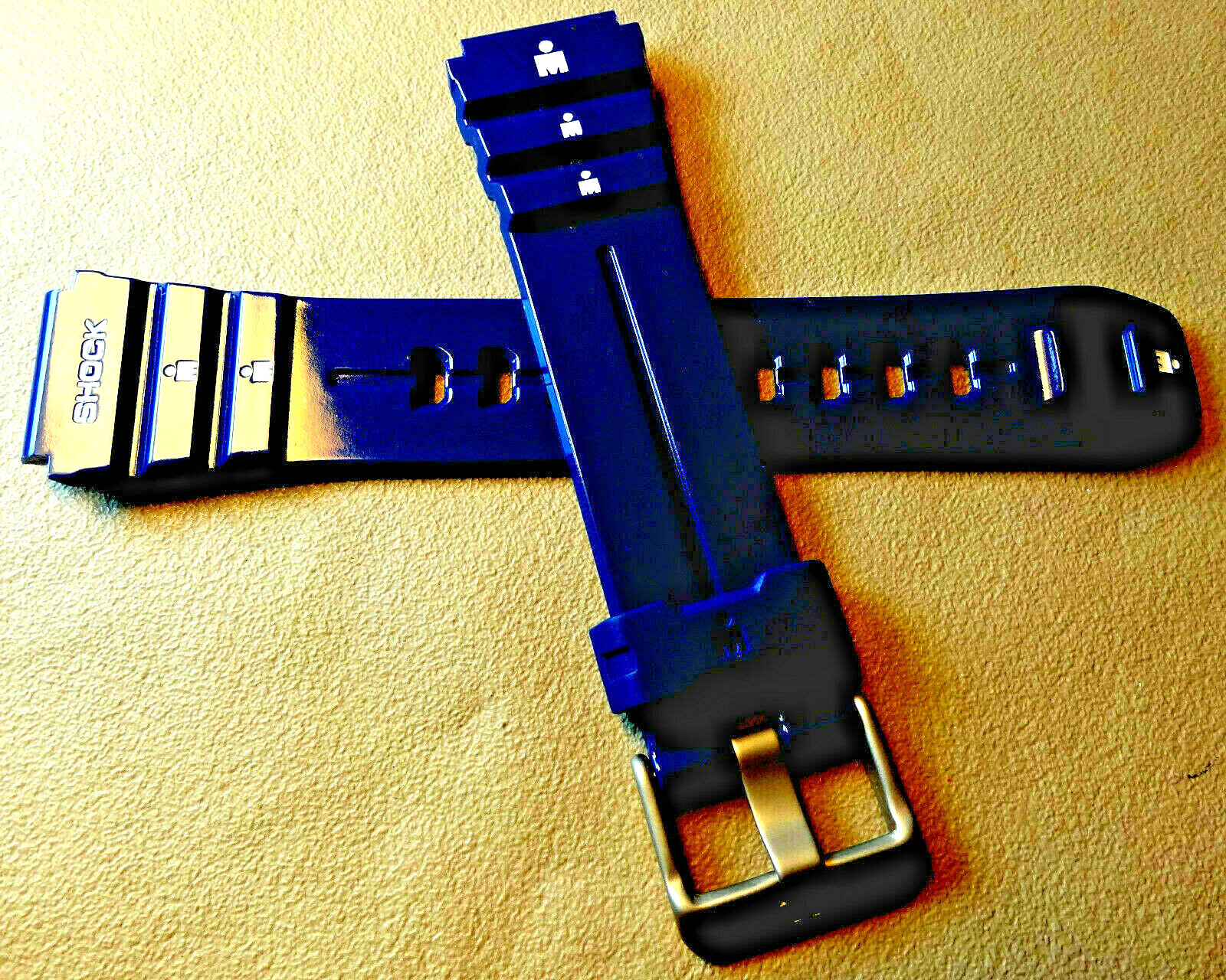 BLUE Timex Ironman Triathlon Shock T5K476 Classic 30 Lap 18mmSport Watch Band