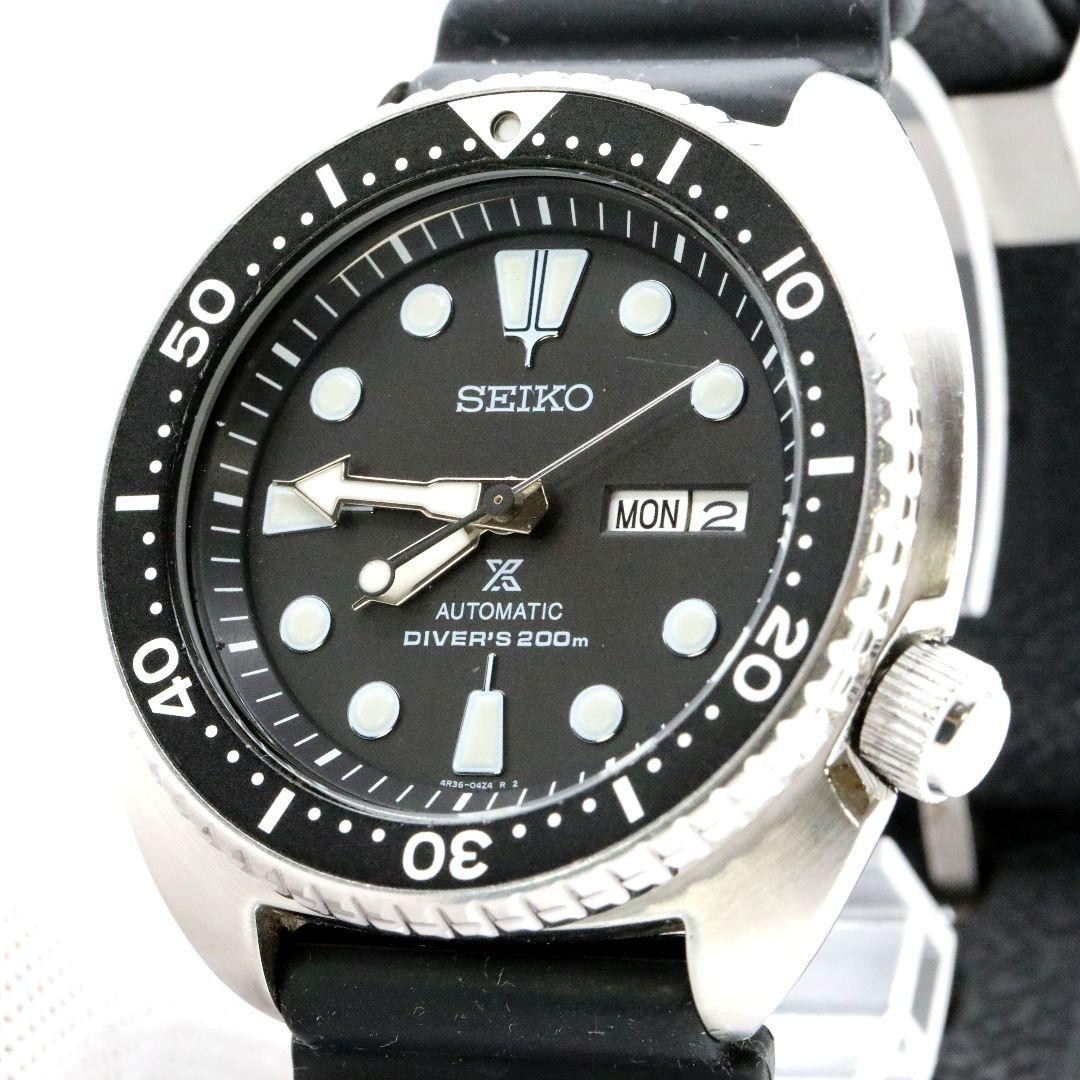 Seiko Prospex Turtle Divers Day-Date Automatic Black Men’s Watch Japan 074050