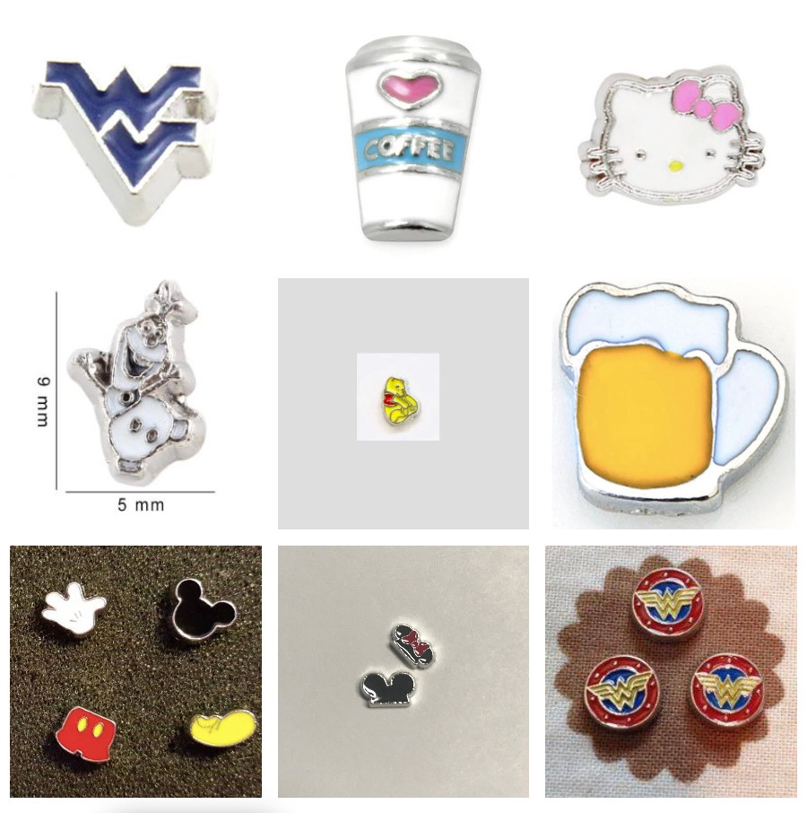 Floating Charms for Living Memory Charm Lockets NEW FREE SHIPPING Disney NHL NFL