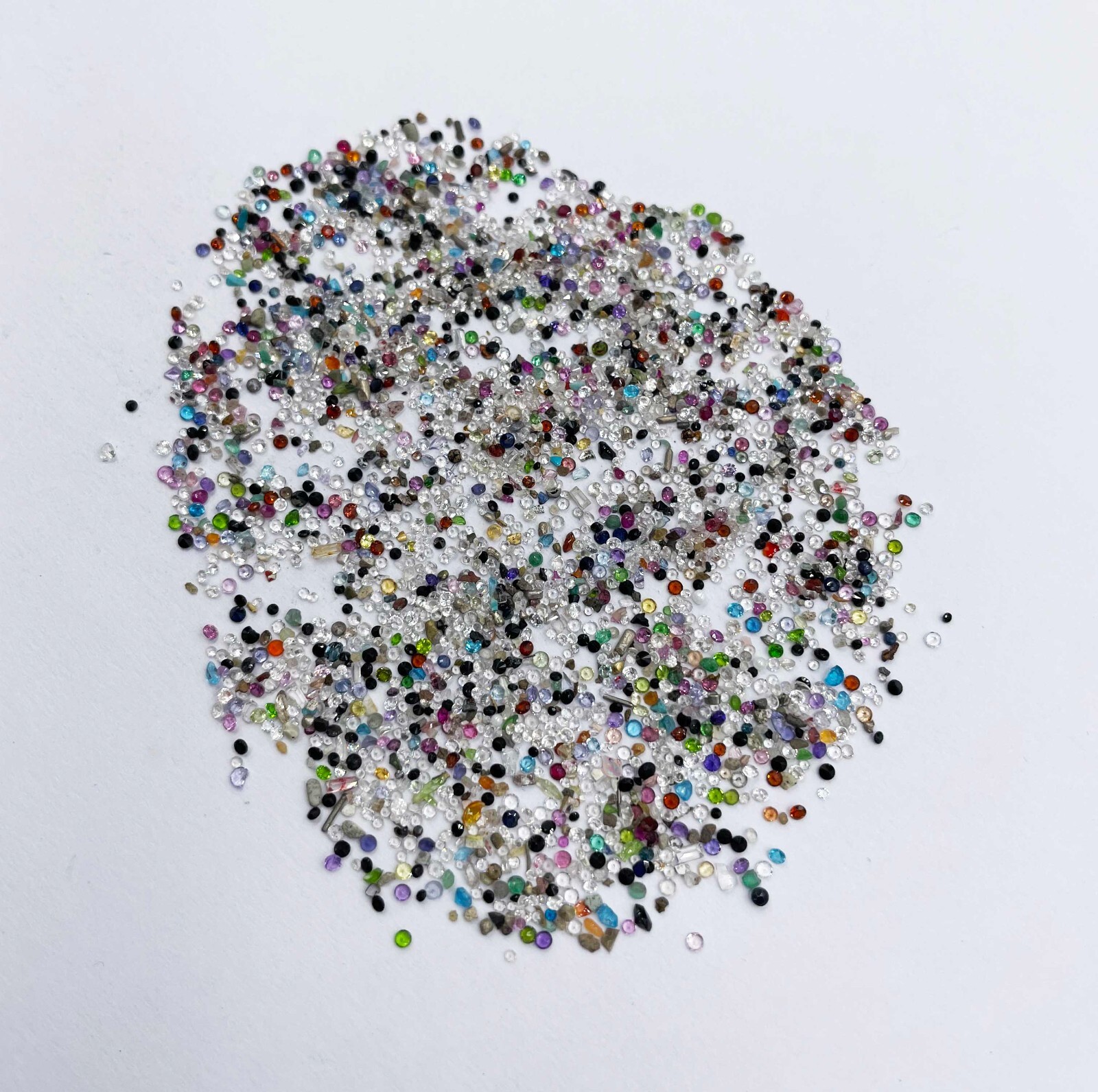 Multi Stone Small Round Cut Mix Stone Loose Gemstone Lot 1000 Pcs 1-2 MM