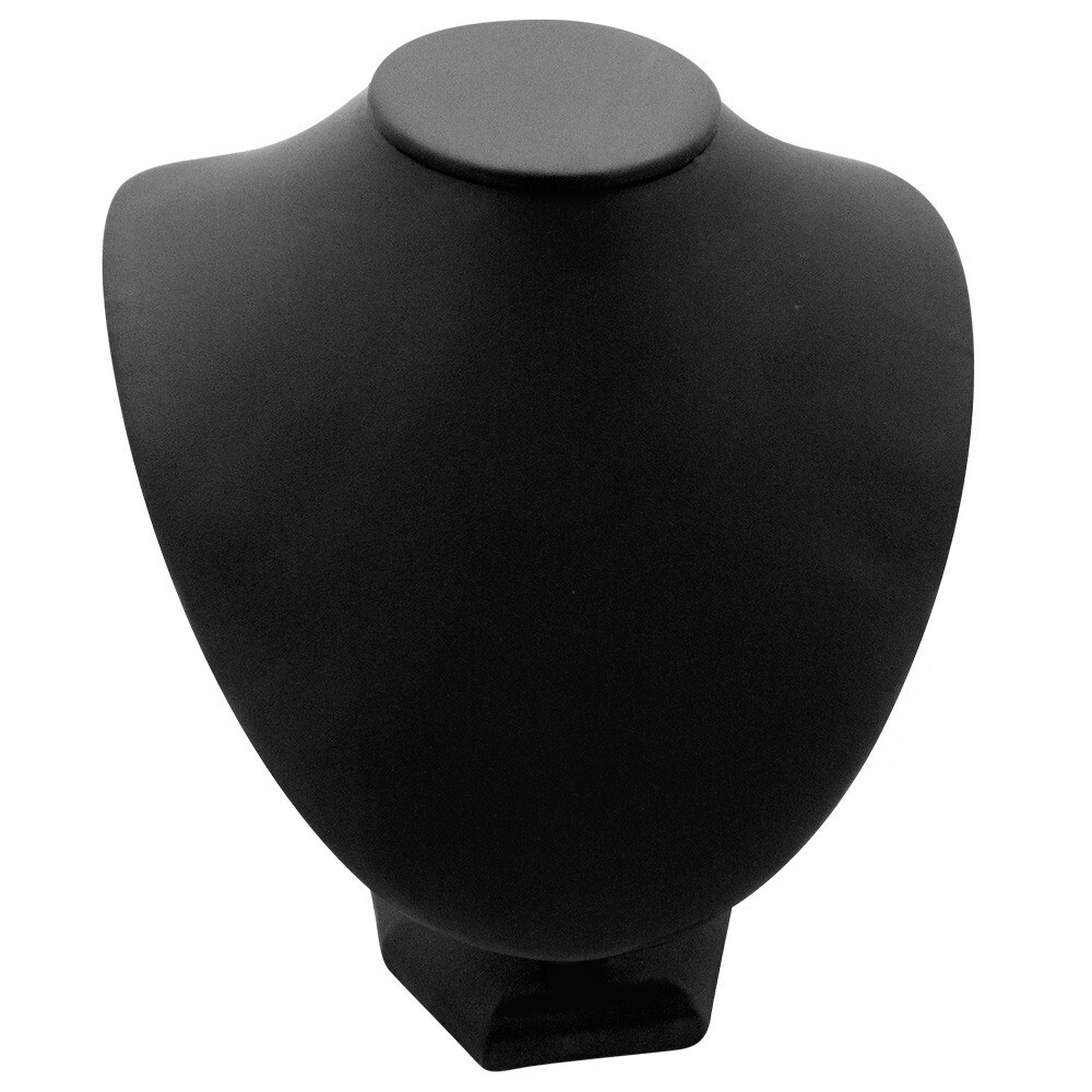 Black Leatherette Jewelry Necklace Bust Necklace Display Stand ~ 2 Styles
