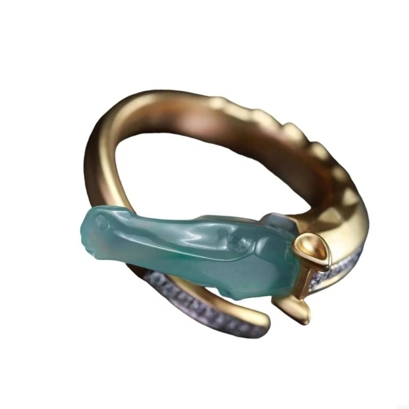 Handmade Horse Head Statement Ring Eye Catching Fashion Finger Ring Vintage
